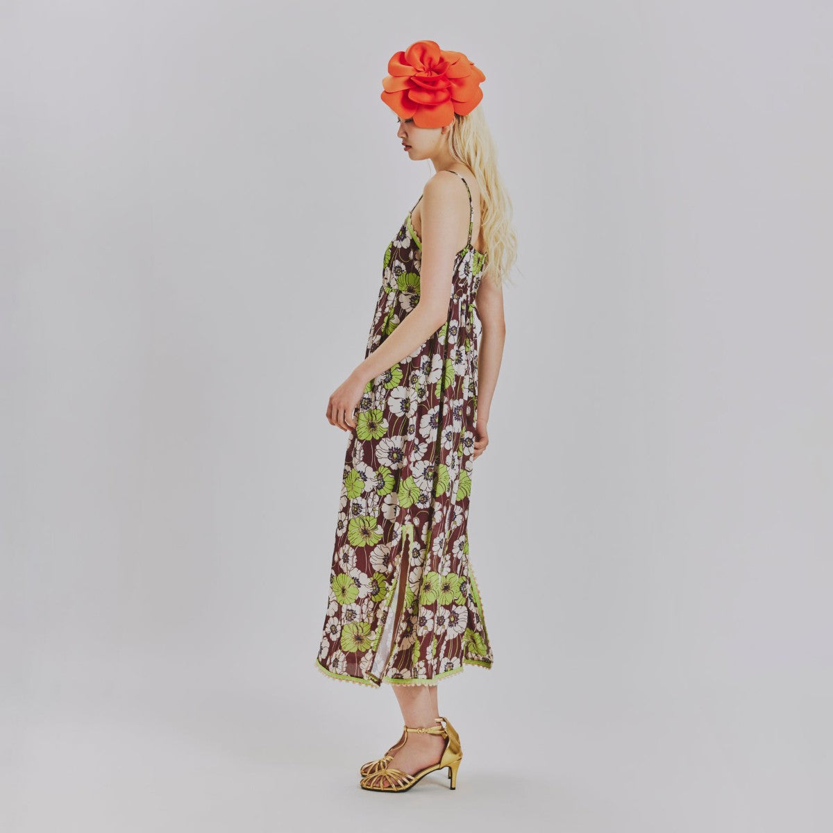 SUMMER RETRO FLORAL CAMI DRESS