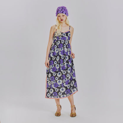 SUMMER RETRO FLORAL CAMI DRESS