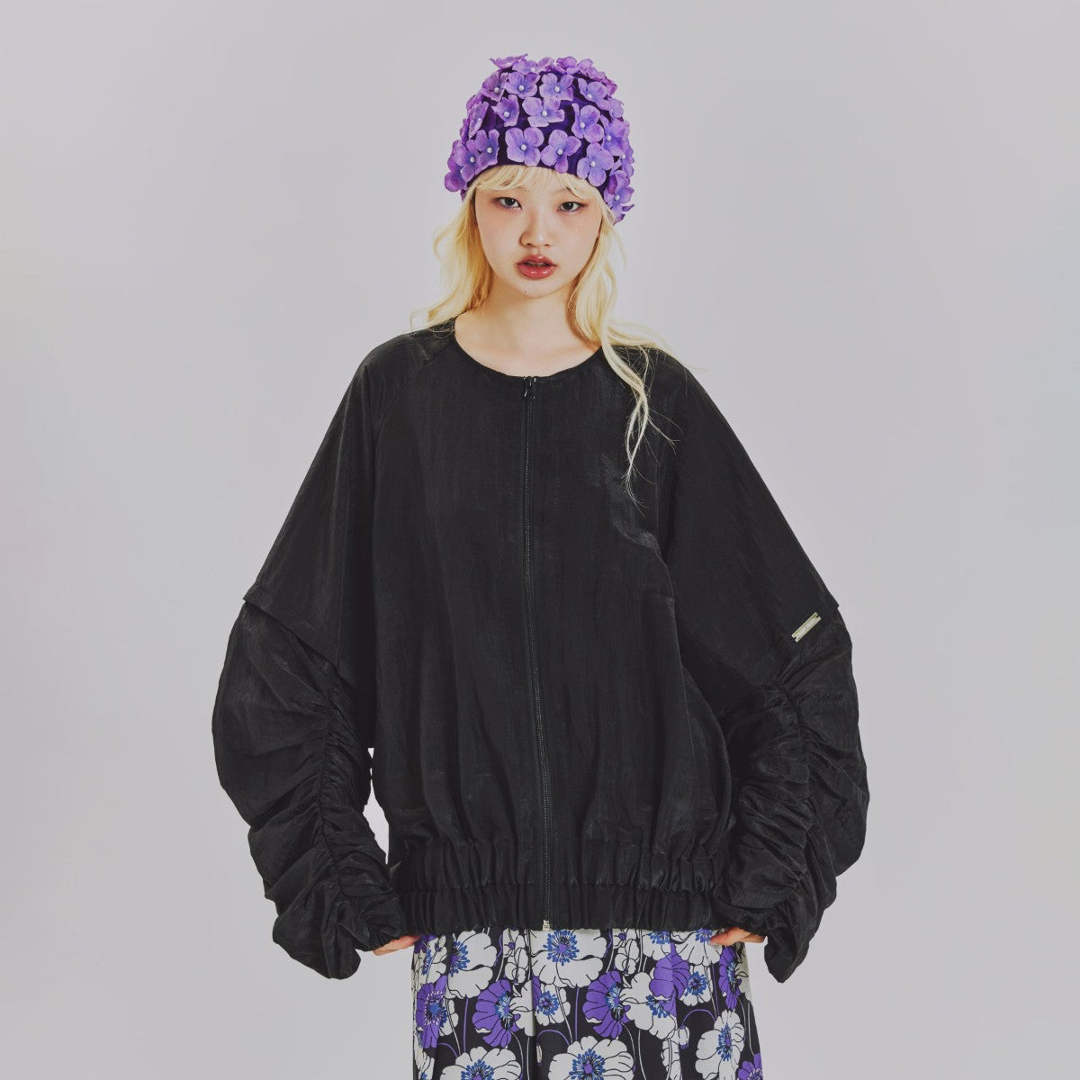 GATHERED 2-WAY BLOUSON