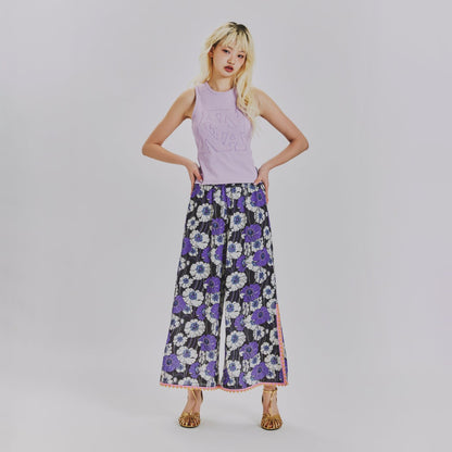 SUMMER RETRO FLORAL EASY PANTS