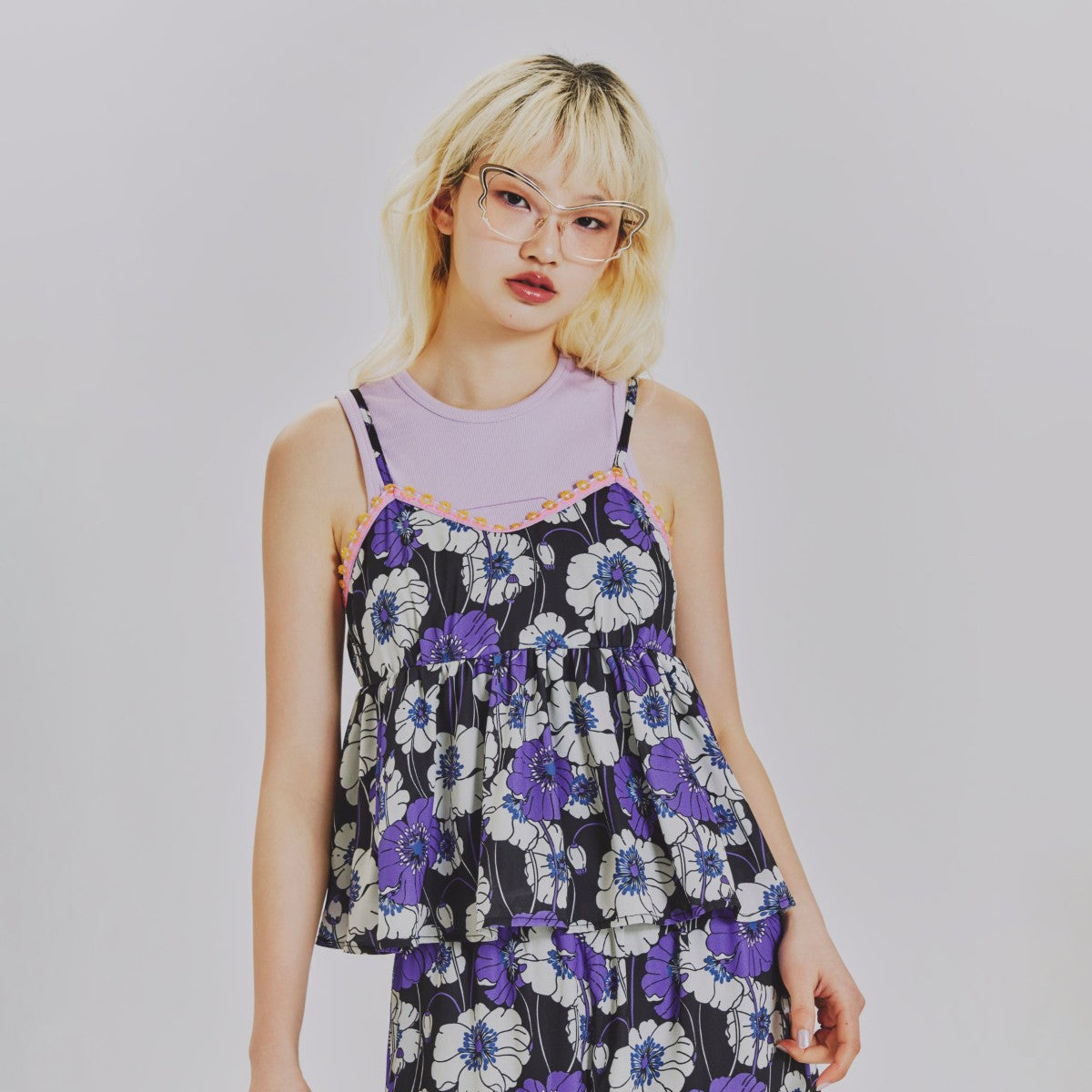 SUMMER RETRO FLORAL CAMISOLE