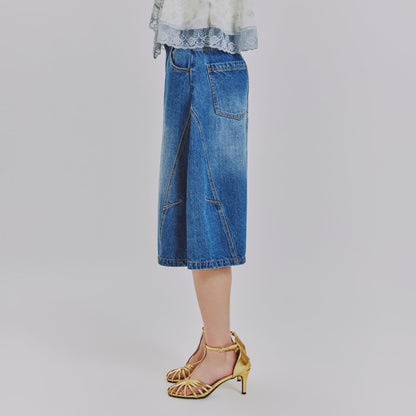 Denim Line Half Pants
