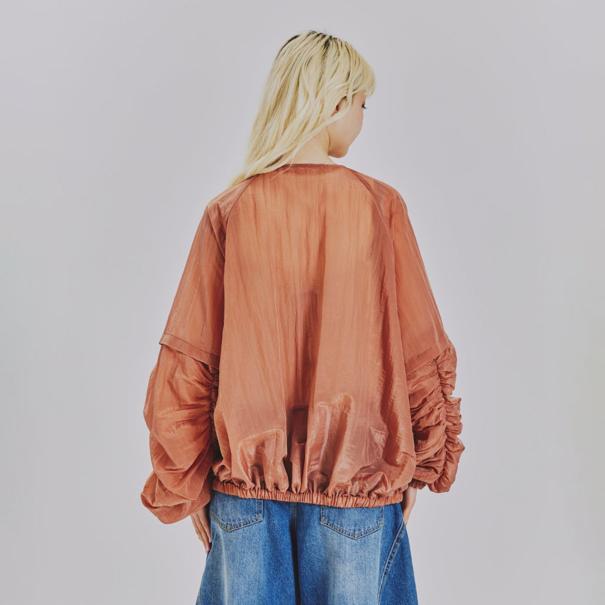 GATHERED 2-WAY BLOUSON