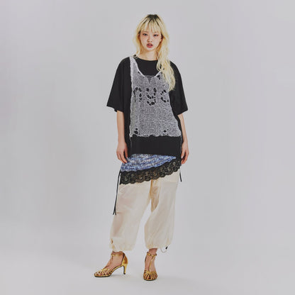 TROMPE LOEIL PRINT OVERSIZED T-SHIRT