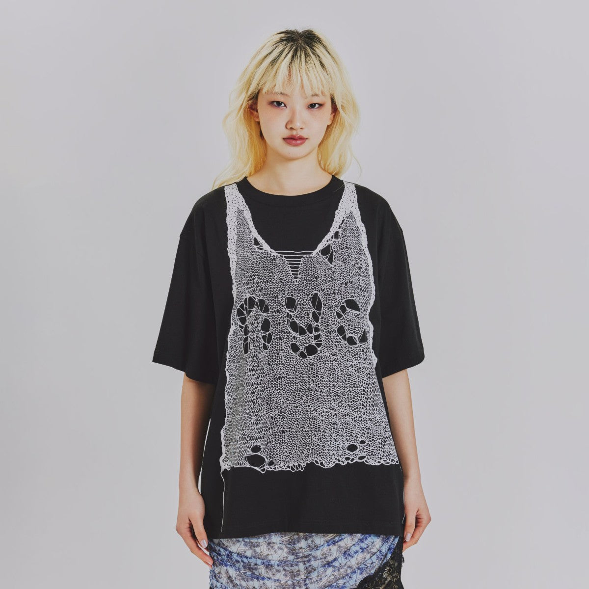 TROMPE LOEIL PRINT OVERSIZED T-SHIRT