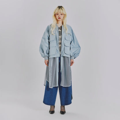 3WAY LONG VEST BLOUSON