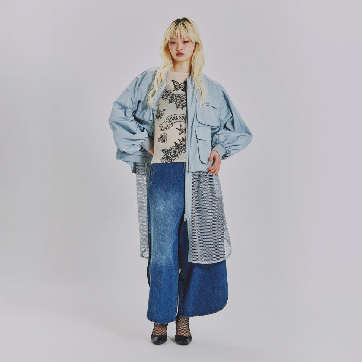 3WAY LONG VEST BLOUSON