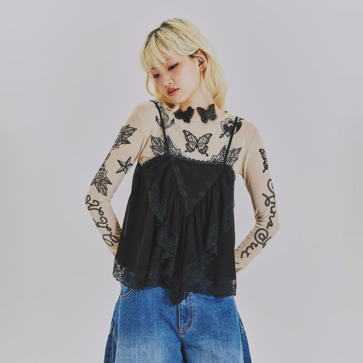 ANNA SUI NYC Panel Lace Cami 16118357 – Kinetics（キネティクス