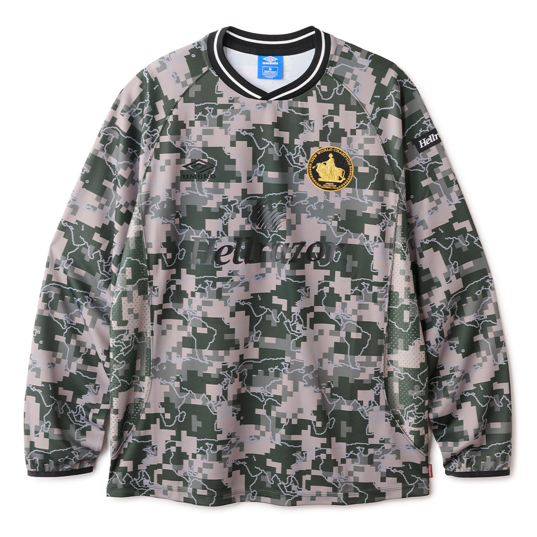 HELLRAZOR x UMBRO NEW WORLD DIGITAL CAMO FOOTBALL JERSEY