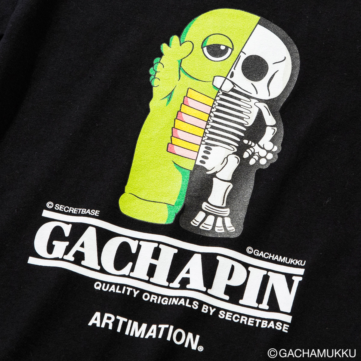 <GACHAPIN & MUKKU×ARTIMATION> GACHAPIN S/S KIDS TEE
