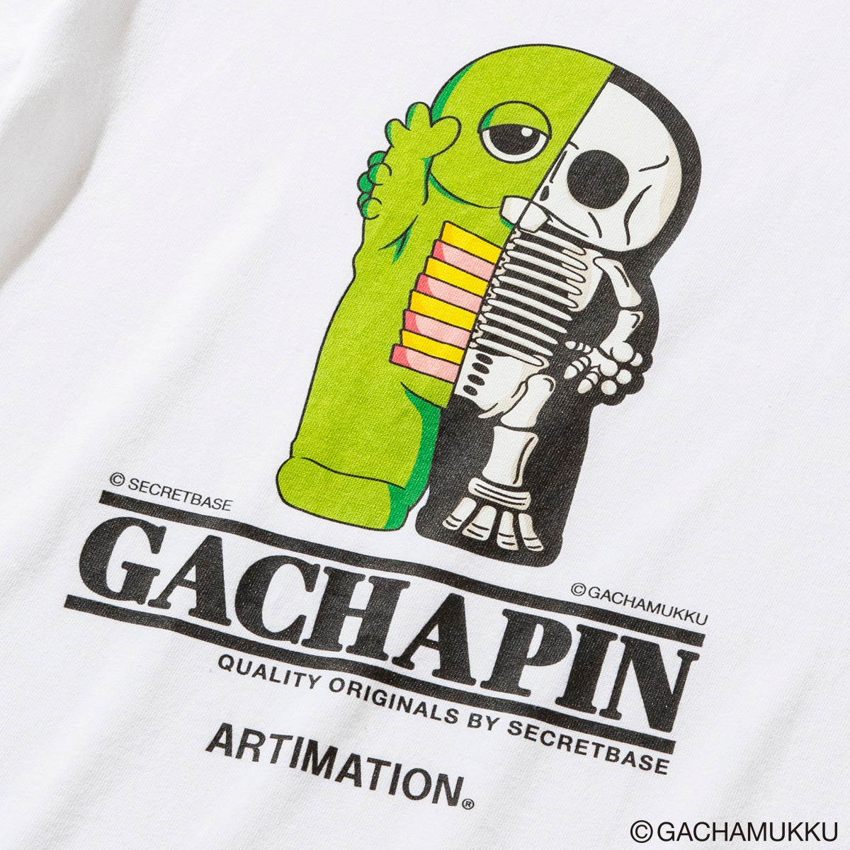 <GACHAPIN & MUKKU×ARTIMATION> GACHAPIN S/S KIDS TEE
