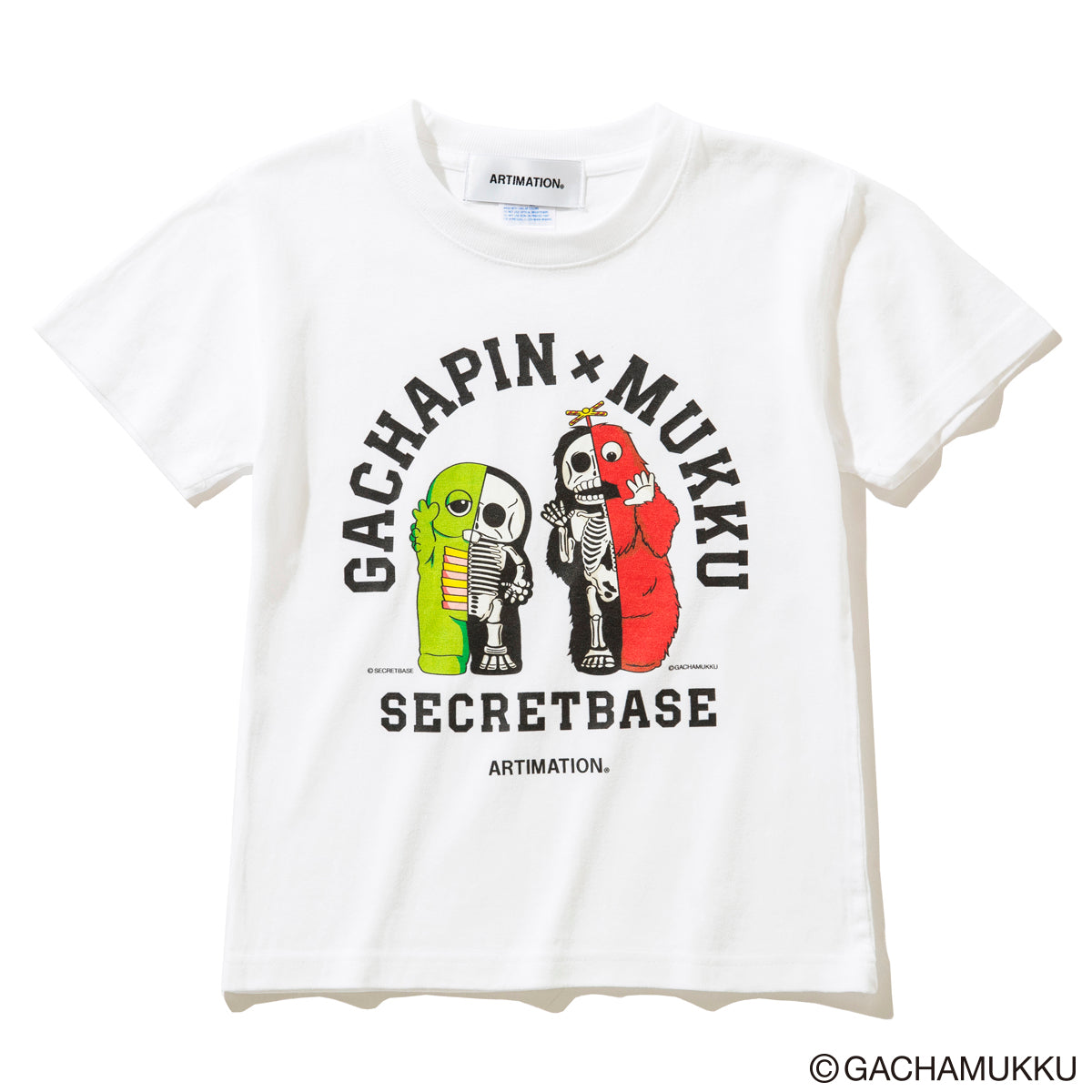 <GACHAPIN & MUKKU×ARTIMATION> G & M S/S KIDS TEE