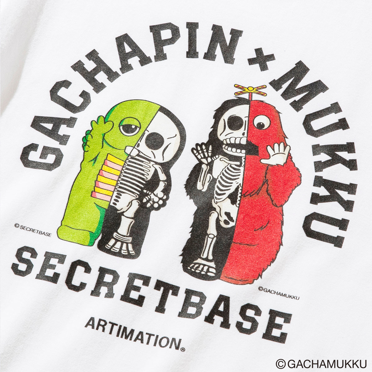 <GACHAPIN & MUKKU×ARTIMATION> G & M S/S KIDS TEE