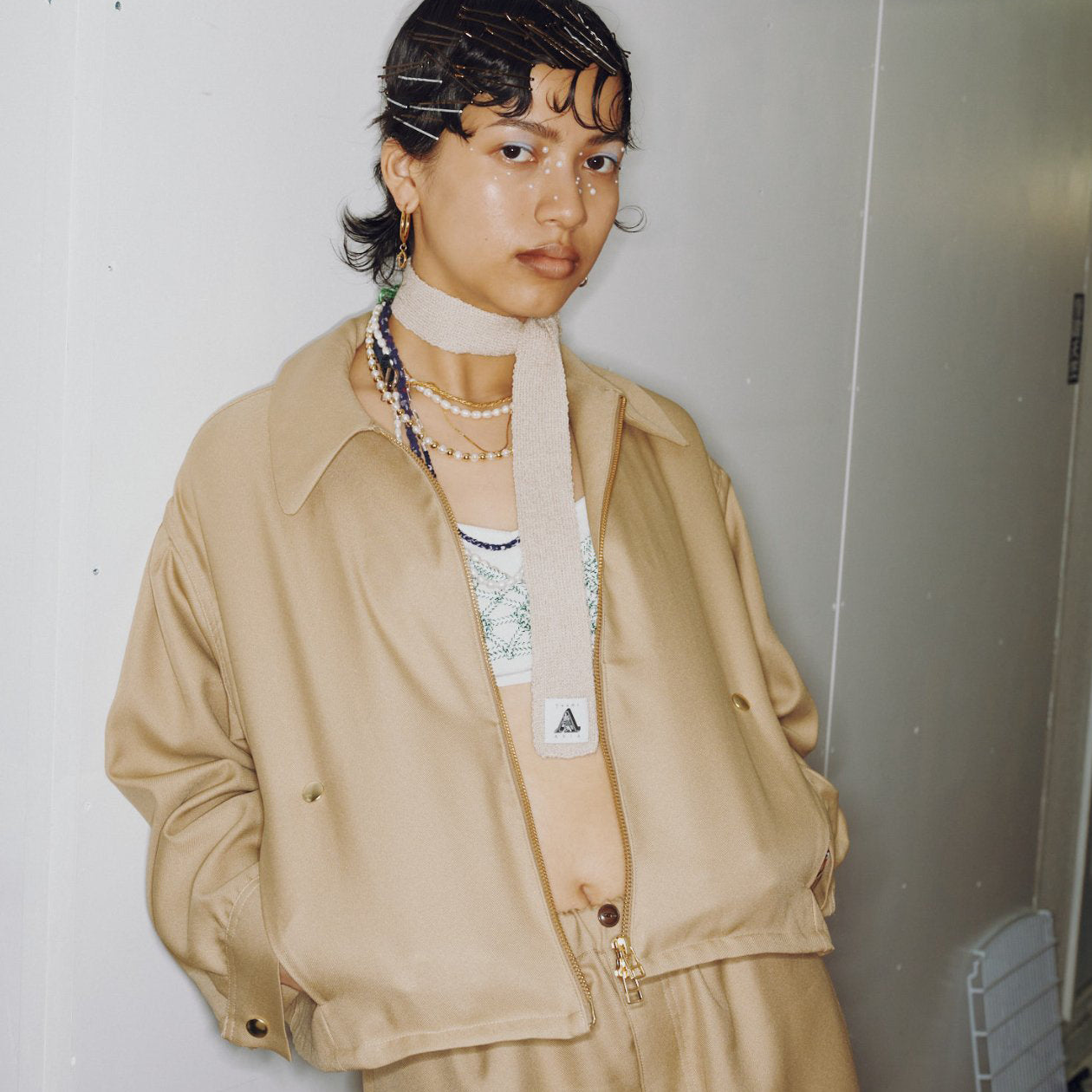 ZIP EMROIDERY JACKET
