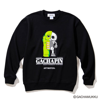 <GACHAPIN & MUKKU×ARTIMATION> GACHAPIN CREW SWEAT