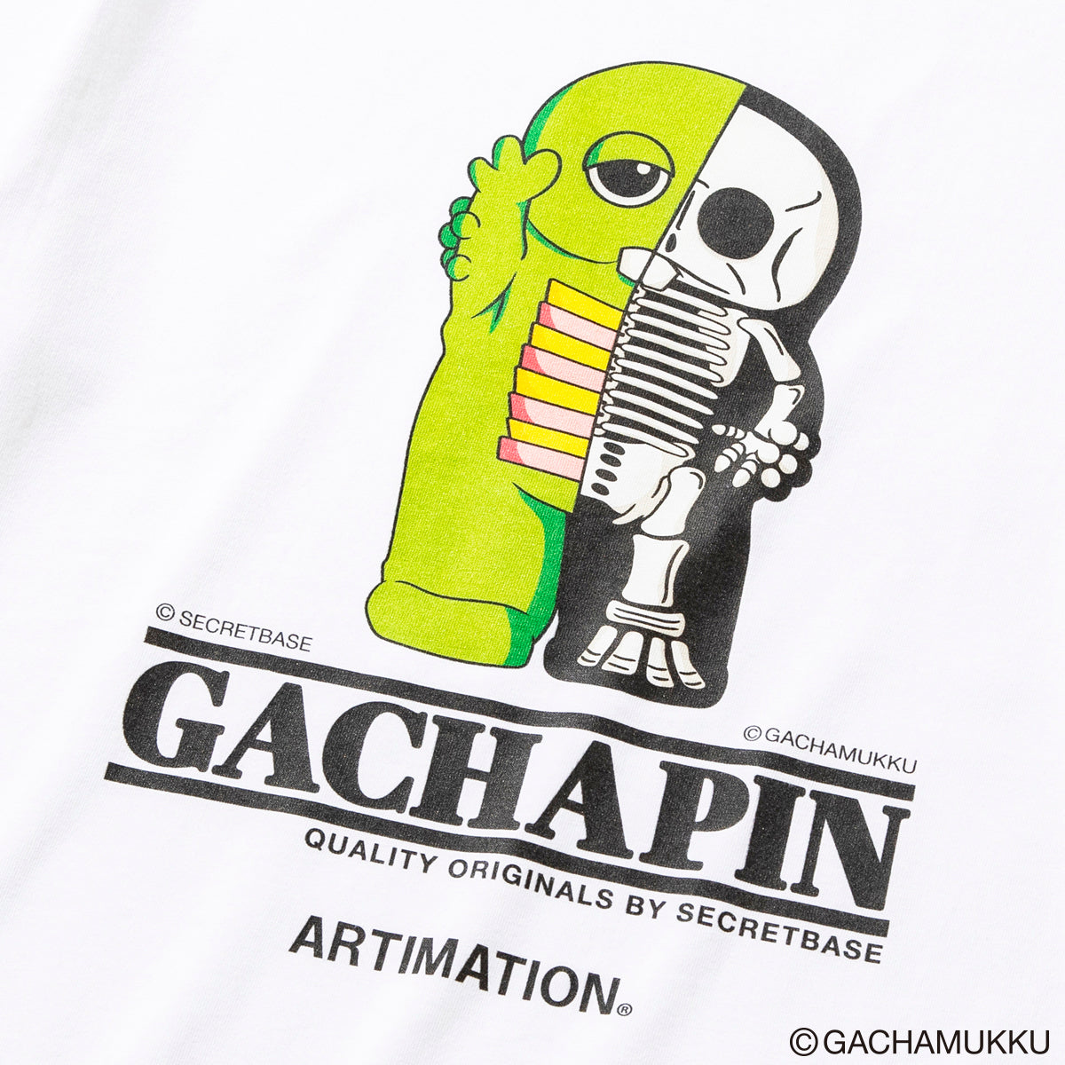 <GACHAPIN & MUKKU×ARTIMATION> GACHAPIN S/S TEE