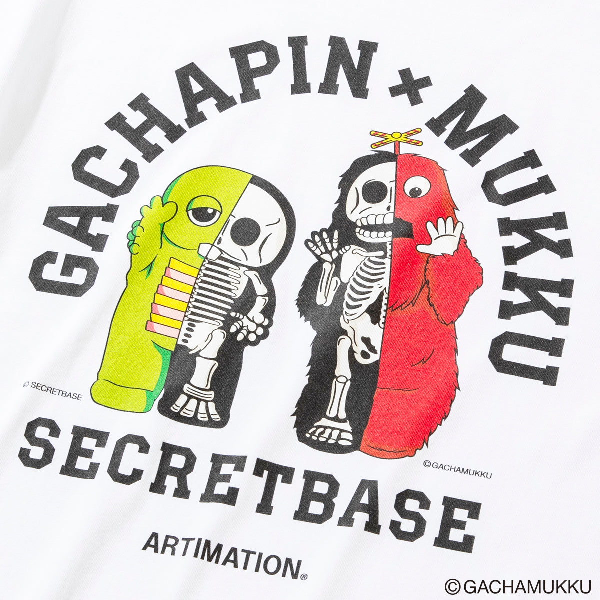 <GACHAPIN & MUKKU×ARTIMATION> G & M S/S TEE