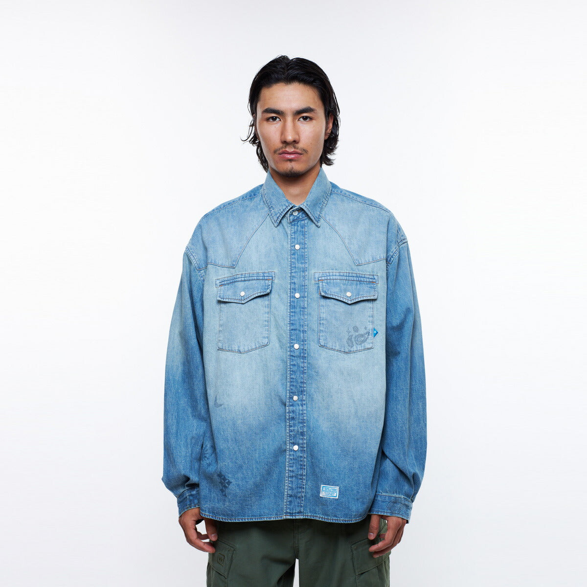 VINTAGE WASH DENIM SHIRT