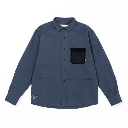 STRECH MULTI POCKET L/S RELAX FIT SHIRT JKT